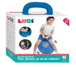 LUDI - BALLON SAUTEUR BLEU 45 CM